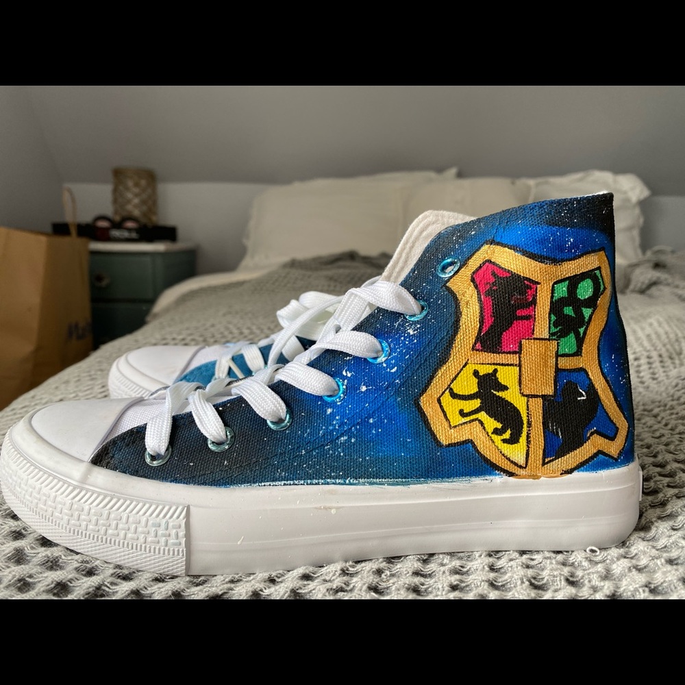 Harry Potter high top sneakers. Custom made in London. NWOT.